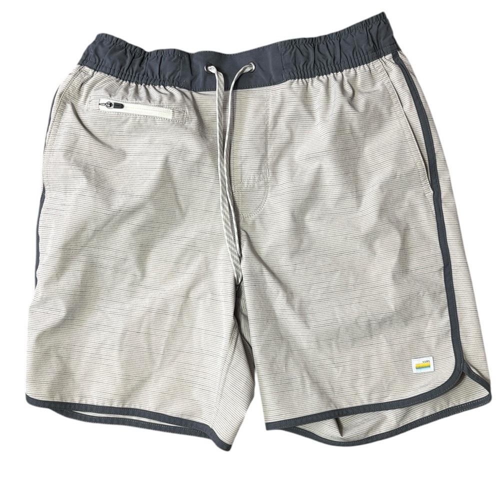 Vuori men’s small banks shorts micro stripe quick dry summer v330